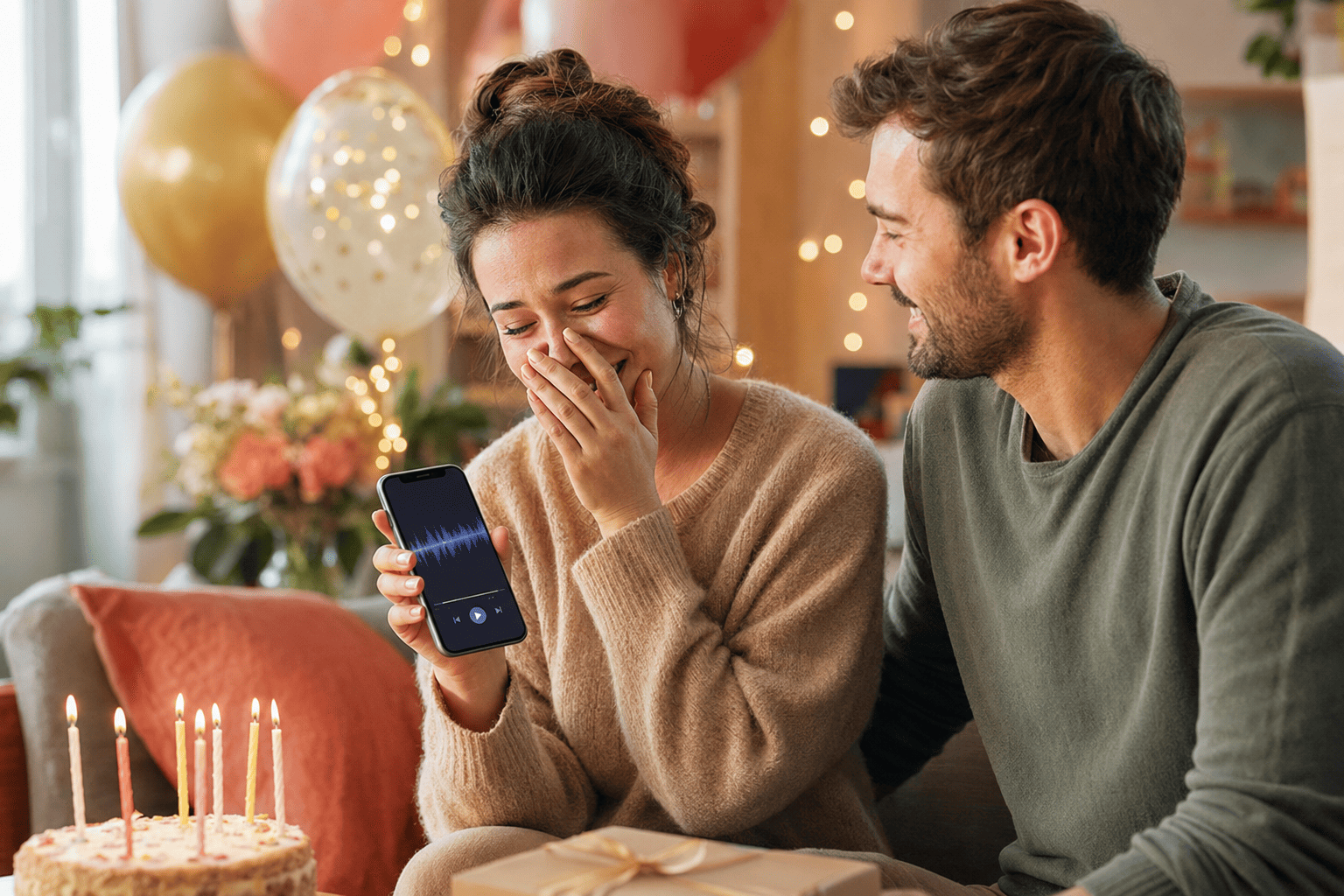 A personalized birthday song created as a special gift